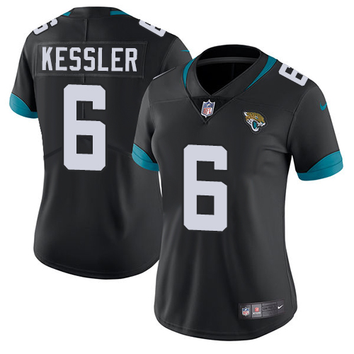 Nike Jacksonville Jaguars 6 Cody Kessler Black Team Color Women Stitched NFL Vapor Untouchable Limited Jersey